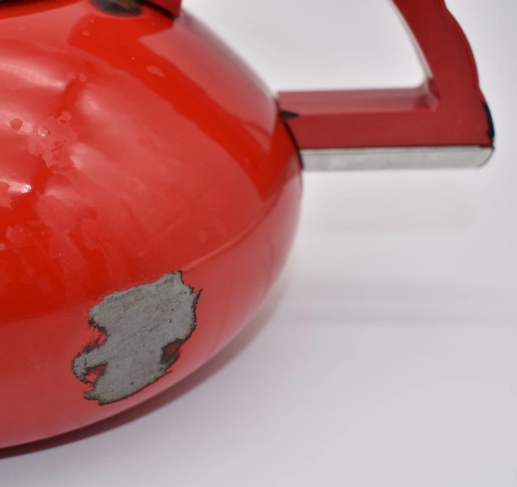 Vintage Copco Under the Sea Red Fish Teapot