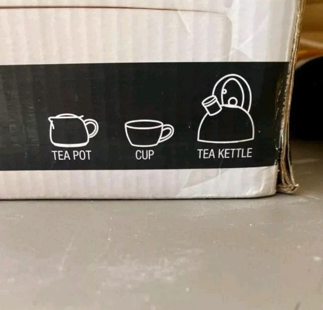 Copco Tea Essentials 3pc Set Tea Kettle Teapot Cup Vintage Red New Open Box