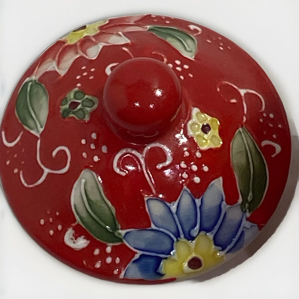 T2 Teapot Flower Power Red