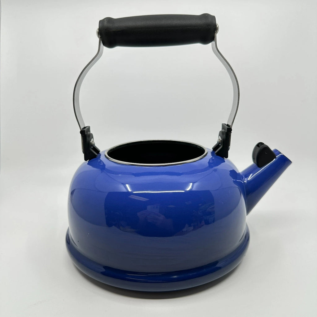 Le Creuset Classic Kettle Teapot Enamel On Steel Blue 1.7 Quarts Missing Parts