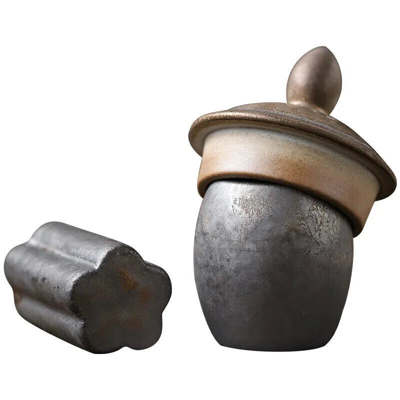 Ceramic Gold Glaze Pot Lid Pigmented Kung Fu Tea Accessories Japanese Bracket