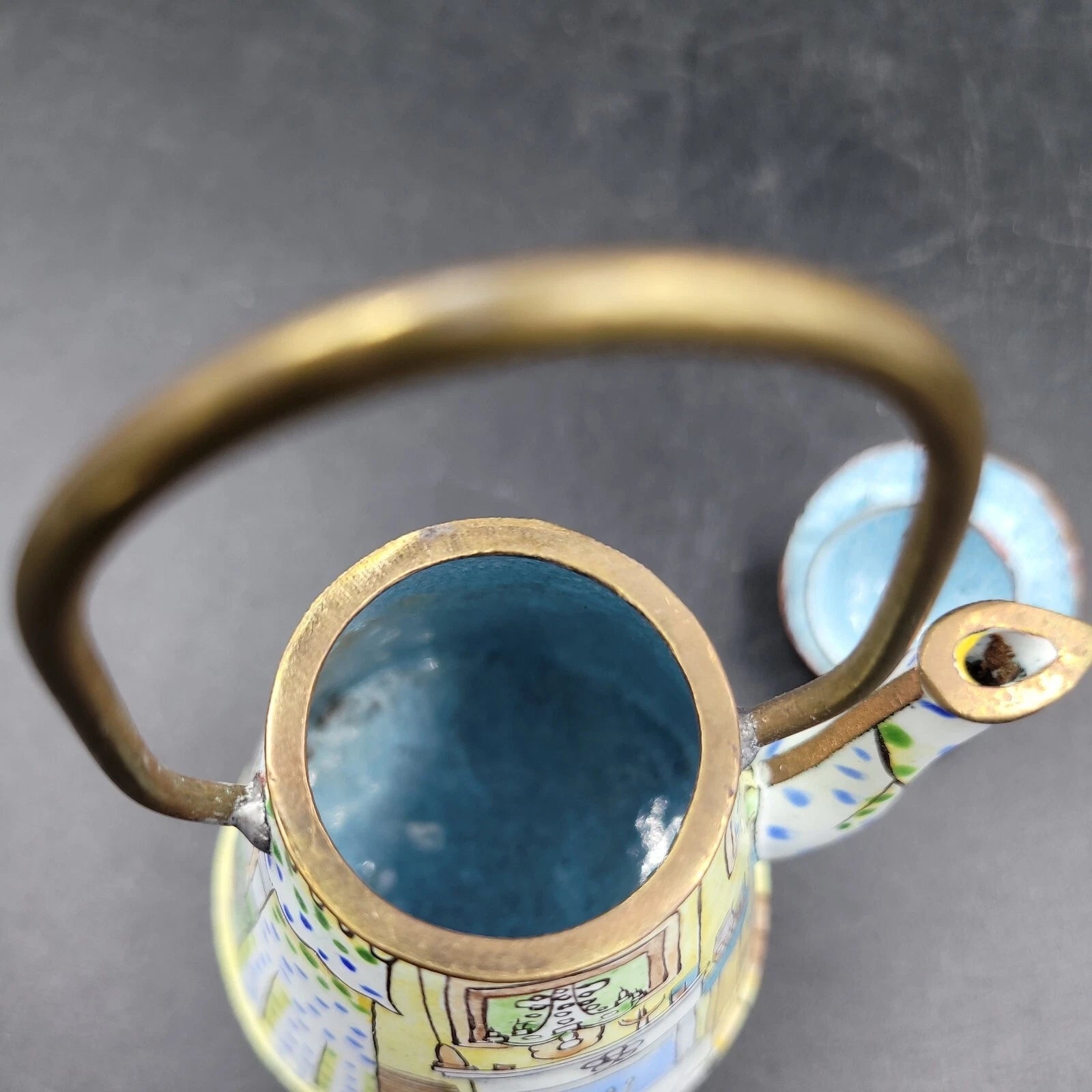 Empress Arts Kitchen/Livingroom Enamel Miniature Decorative Teapot