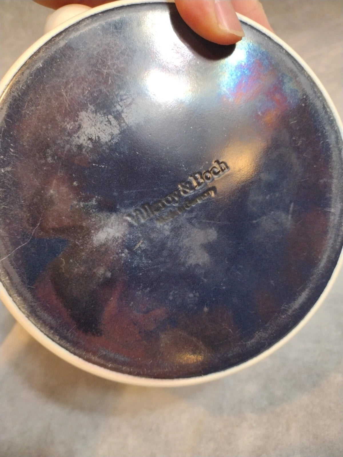 VTG, Villeroy & Boch, "Wild Rose" Enamel, Metal, Tea Pot, Kettle, With Lid