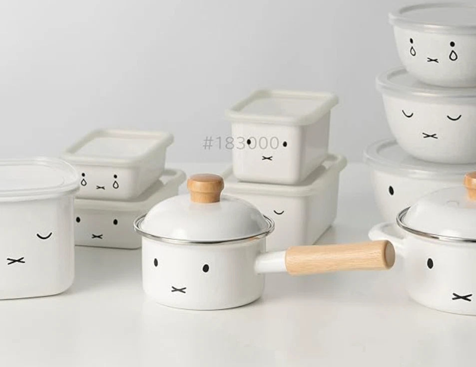 Miffy Face Enamel Kettle 2.0L Fuji Horo Induction Compatible NEW Japan Kawaii