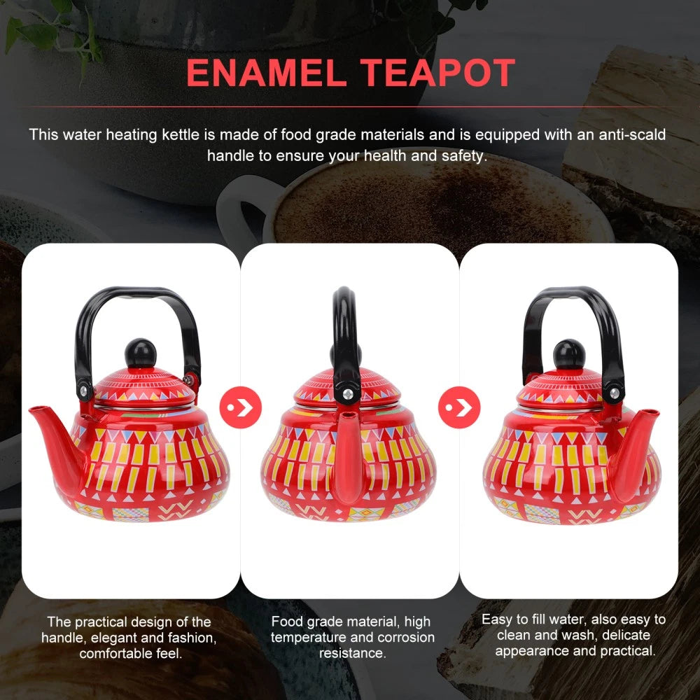 Porcelain Kettle Turkish Kettle Stovetop Teapot Coffee Kettle