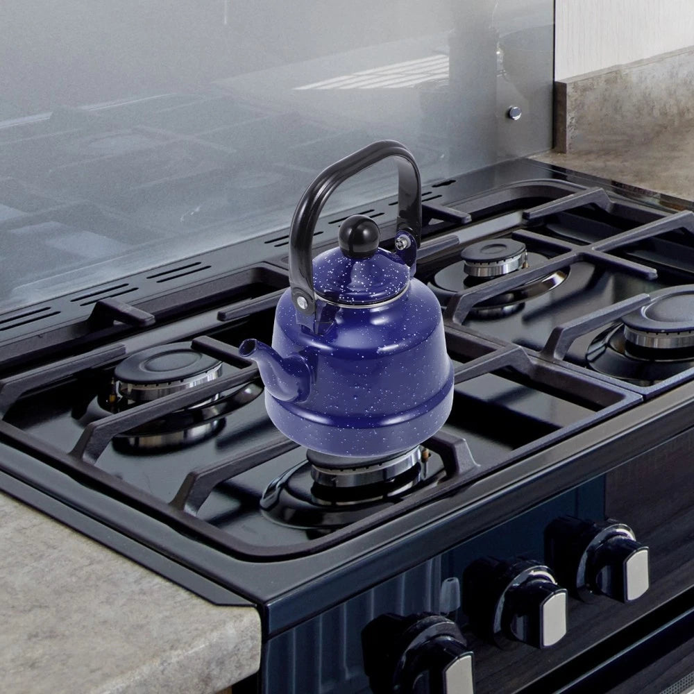 Kettle Enamel Office Cold Water Pot with Patterns Chinese Restaurant Teapot