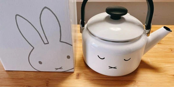 Miffy Face Enamel Kettle 2.0L Fuji Horo Induction Compatible NEW Japan Kawaii