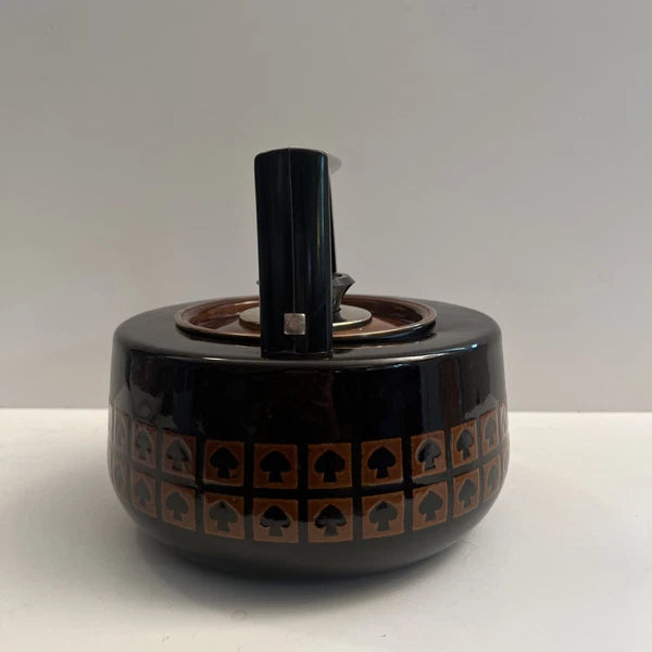 Mid-century Modern West Bend USA Le Provencal Enamel Tea Pot Water Kettle Xlnt!