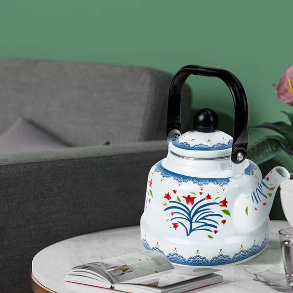 Thickened Enamel Pot Office Teapot Uk Retro Kettle Stove Kettles