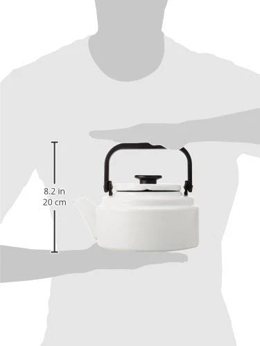 NODA HORO Enamel Ware Coffee Tea Kettle AM-20K 2.0L White IH100V/200V OK