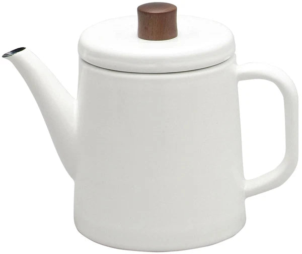 NODA HORO Japanese Enamel KETTLE Pottle 1.5L White PTR-1.5KW Made in JP