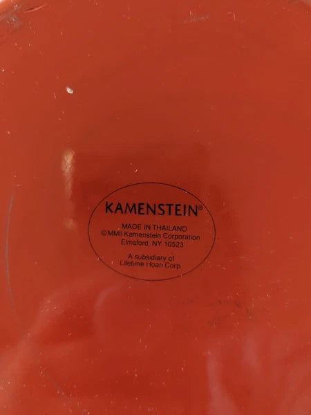 Vintage Unique Kamenstein Ladybug Whistling Tea Kettle Teapot Enamel M14