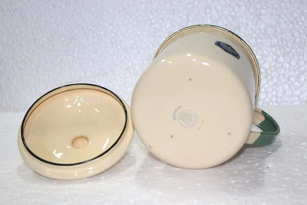 Sweden Enamel Milk/Tea Pot Old Vintage Antique Kitchenware Collectible