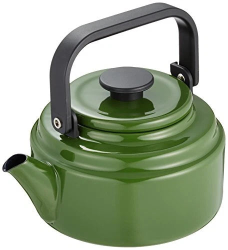 NODA HORO Enamel Ware Coffee Tea Kettle AM-20K 2.0L Olive Green IH100V/200V NEW