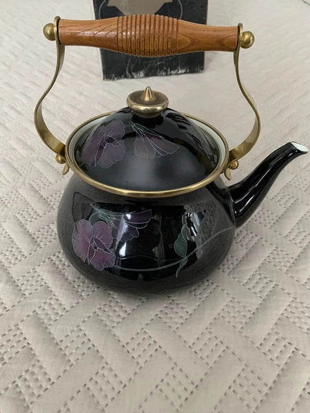 Mikasa grande chef Charisma Black Kettle. UN701 Tango 2.5qt Ejiri-Japan Teapot