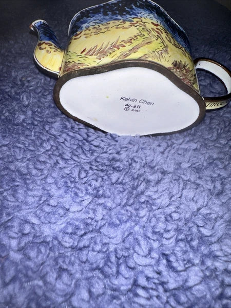 Vintage Kevin Chen small Porcelain Tea Pot