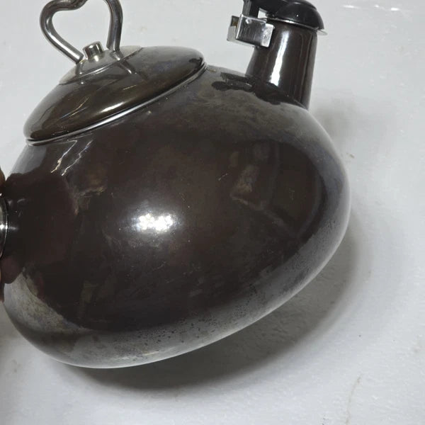 Teakettle, Enamel On Steel Vintage Heart
