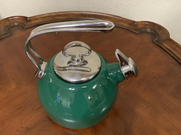 Chantal Enamel on Steel Hunter Green 1.8 qt Classic Whistling Tea Kettle