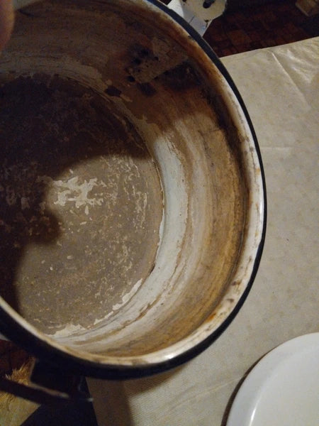 Vintage Enamel Kettle/Tea Pot Mid Century Modern Style