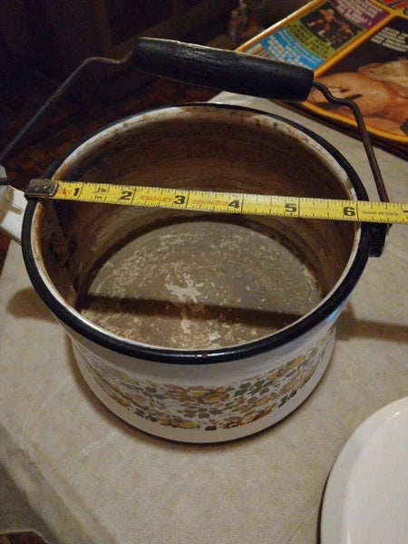 Vintage Enamel Kettle/Tea Pot Mid Century Modern Style