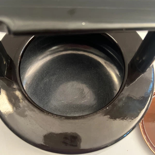 Mid-century Modern West Bend USA Le Provencal Enamel Tea Pot Water Kettle Xlnt!