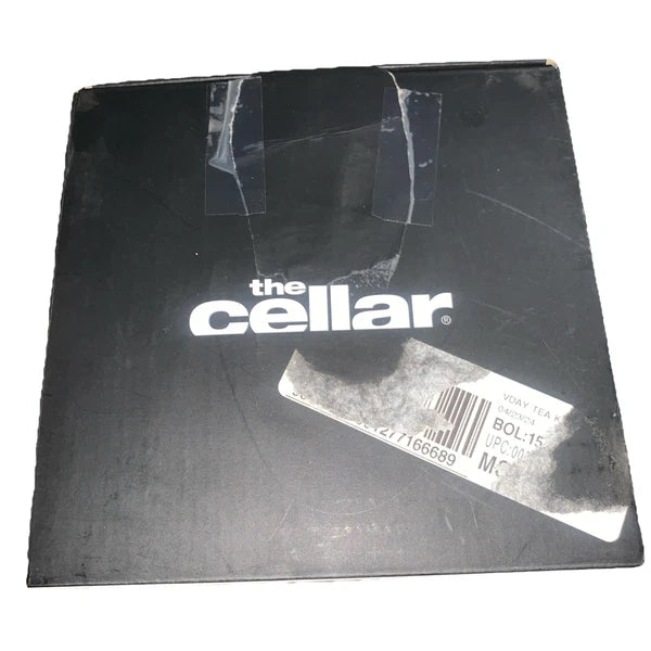 THE CELLAR Enamel on Steel Heart Tea Kettle NEW in Open Box