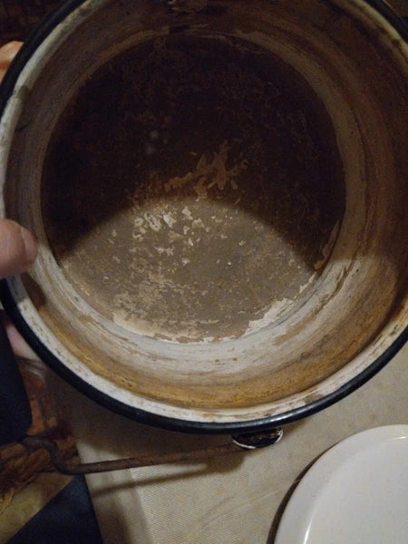 Vintage Enamel Kettle/Tea Pot Mid Century Modern Style