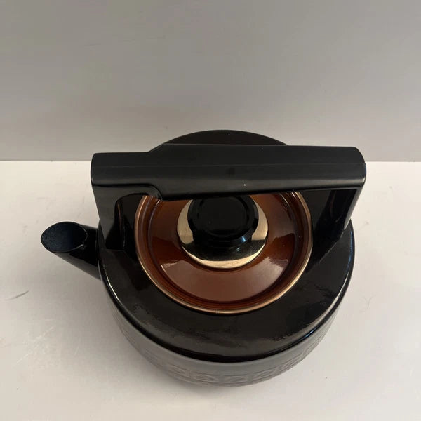 Mid-century Modern West Bend USA Le Provencal Enamel Tea Pot Water Kettle Xlnt!