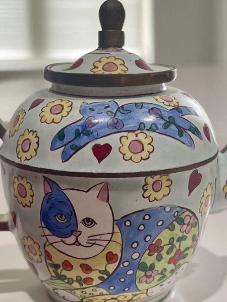 Kelvin Chen Enamel Miniature Teapot 1999