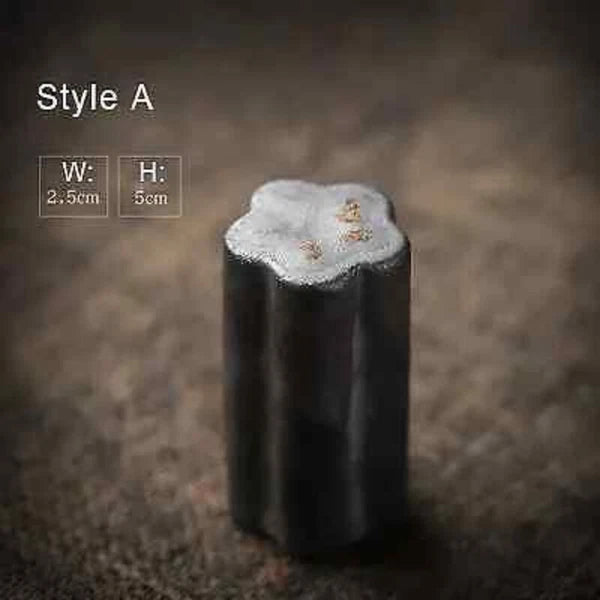 Ceramic Gold Glaze Pot Lid Pigmented Kung Fu Tea Accessories Japanese Bracket