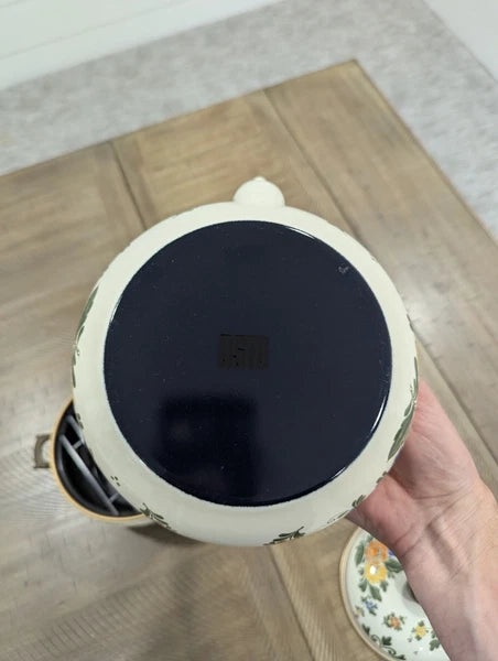 Asta Enamel Tea Kettle With Warmer-Mint Condition