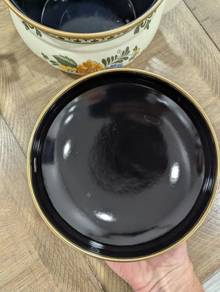 Asta Enamel Tea Kettle With Warmer-Mint Condition