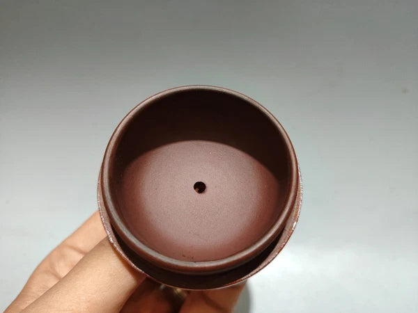 Yixing Zisha Pot Scholarly Aesthetic Kitchen Cute Sculpted Enamel Painted Floral