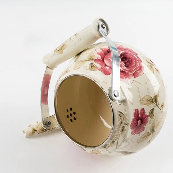 Pear Shaped Pot Travel Boiling Water Kettle Porcelain Enamel Tea