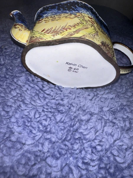 Vintage Kevin Chen small Porcelain Tea Pot