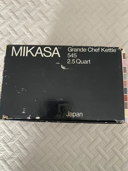 Mikasa grande chef Charisma Black Kettle. UN701 Tango 2.5qt Ejiri-Japan Teapot