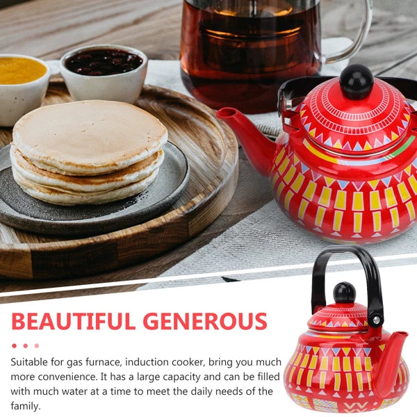 Porcelain Kettle Turkish Kettle Stovetop Teapot Coffee Kettle