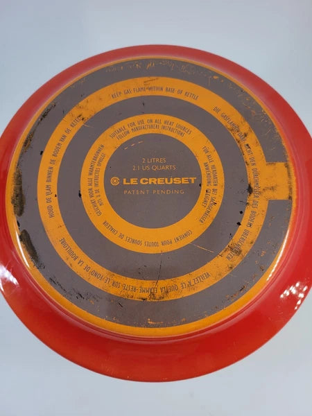 Rare Vintage Le Creuset Bee Hive Whistling Teapot