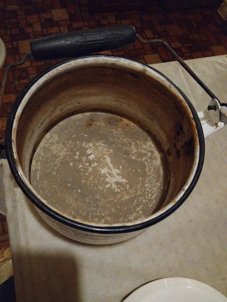 Vintage Enamel Kettle/Tea Pot Mid Century Modern Style