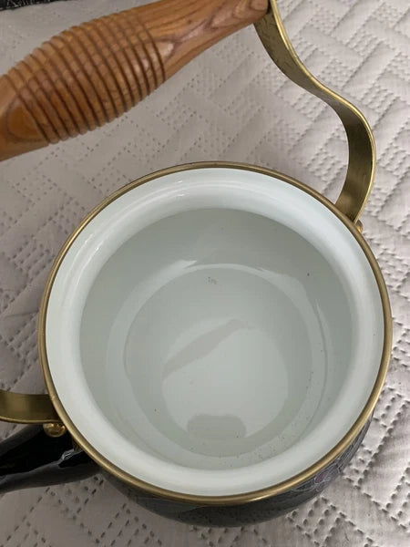 Mikasa grande chef Charisma Black Kettle. UN701 Tango 2.5qt Ejiri-Japan Teapot