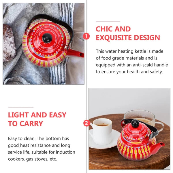 Porcelain Kettle Turkish Kettle Stovetop Teapot Coffee Kettle