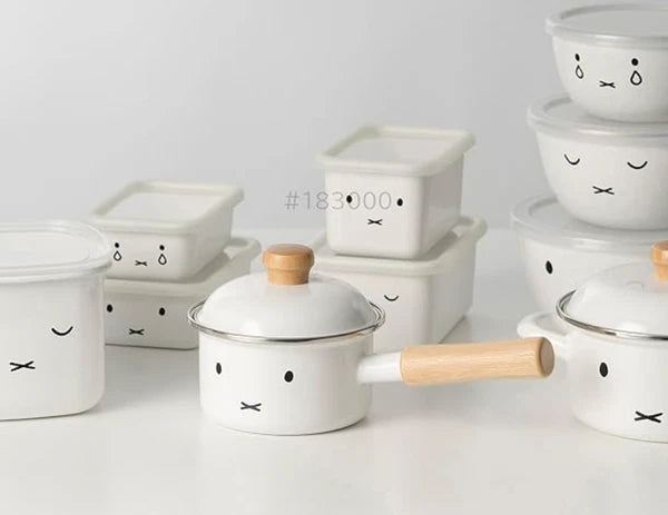 Miffy Face Enamel Kettle 2.0L Fuji Horo Induction Compatible NEW Japan Kawaii