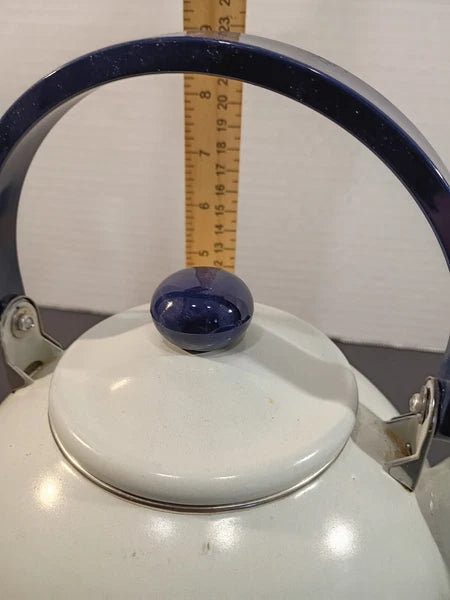 VTG Pfaltzgraff Yorktown enamel on metal Teapot VGC