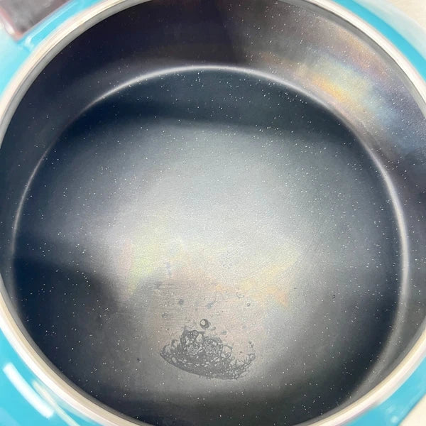 LE CREUSET Enamel On Steel Whistling Tea Kettle 1.5L Caribbean Blue Teal Handle