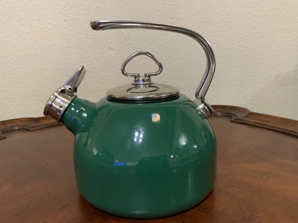 Chantal Enamel on Steel Hunter Green 1.8 qt Classic Whistling Tea Kettle