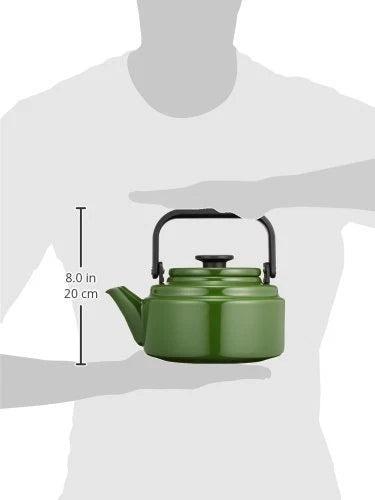 NODA HORO Enamel Ware Coffee Tea Kettle AM-20K 2.0L Olive Green IH100V/200V OK