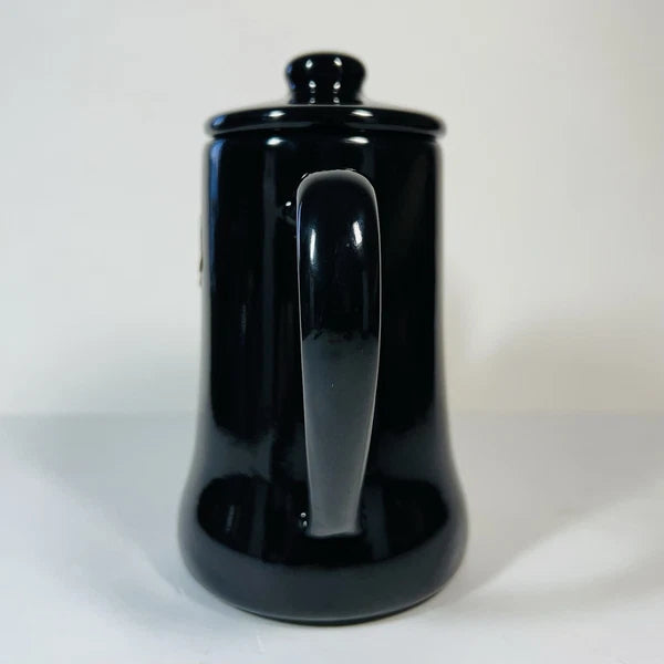 Tsuki Usagi Jirushi Slim Pot 1.2L Black Drip Coffee Tea Kettle Enamel Ware Japan