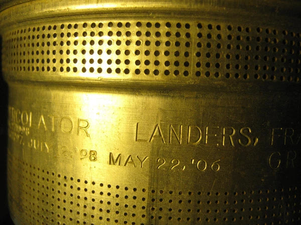 ANTIQUE USA ROBBINS EGG BLUE ENAMEL GRANITEWARE KITCHEN TEA KETTLE PA COFFEE POT