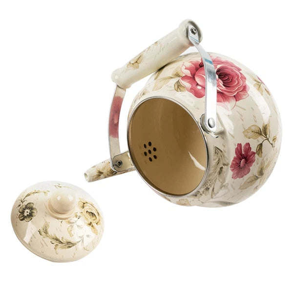 Pear Shaped Pot Travel Boiling Water Kettle Porcelain Enamel Tea