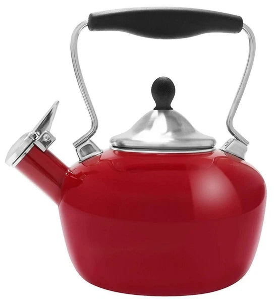 New Chantal Victoria Teakettle Teapot 1.8 quart Apple Red BOX1008 Tea Pot